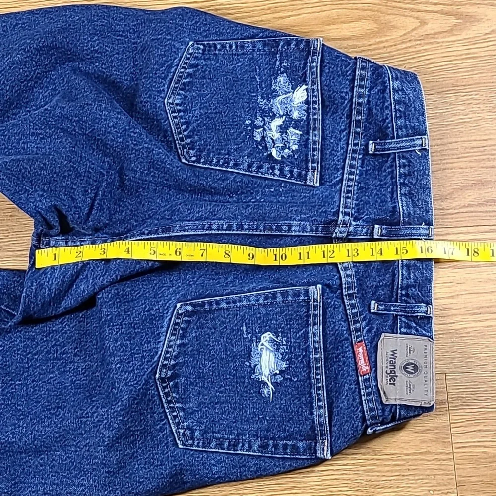 WRANGLER VINTAGE PREMIUM MENS STRAIGHT DISTRESSED LIKE NEW DENIM JEANS 36x31